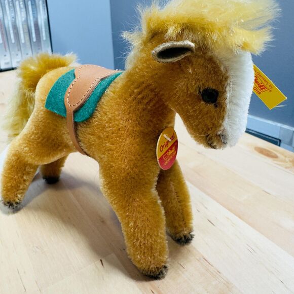 Steiff Mohair Horse Pony Plush Made in Germany NWT - Picture 7 of 11